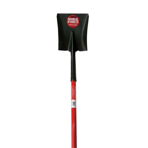 Emsco Group Workforce Square-Point Shovel Long Handle- 48 in. 1252-1